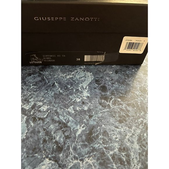 Giuseppe Zanotti Gintonic Leather Platform Booties White Women’s Size 8 - Picture 8 of 9